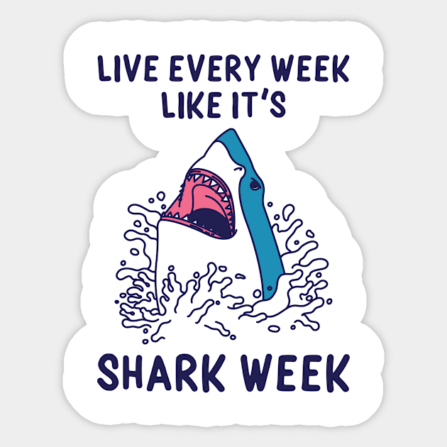 Shark Week Sticker by redbarron